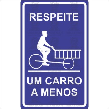 Respeite um carro a menos  